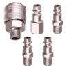 Pneumatikus dugó készlet 1/4"-os gyorscsatlakozókkal, 5 dugós - TC Technic CK-001K