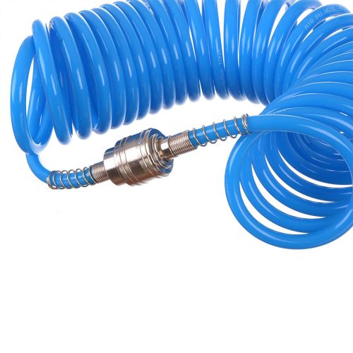 Poliuretán Spiráltömlő Pneumatikus Szerszámokhoz, 12x8mm, 7.5m