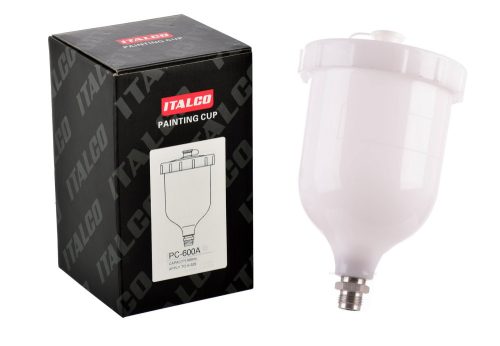 600 ml-es Italco Műanyag Festéktartály 3/8" Menetes Csatlakozóval