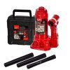 Hidraulikus Oszlop Emelő Műanyag Kofferben - Big Red T90204DS, 2 Tonnás (2000 kg) Teherbírás, 170x165x105 mm Bőrönd Mérete, 148-276 mm Emelési Magasság