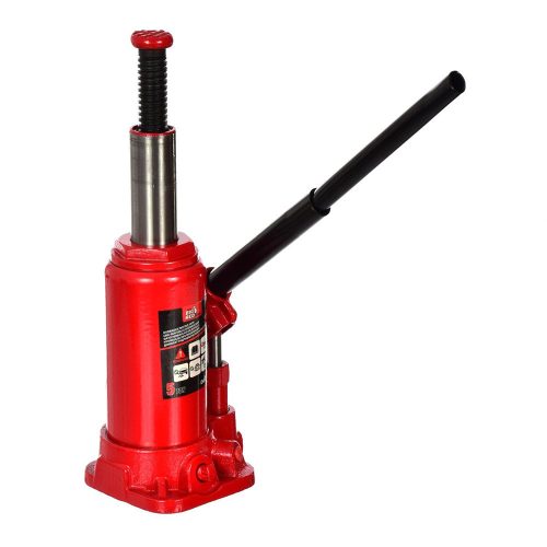 Nagy Piros T90504D Hidraulikus Oszlopos Emelő, 5T teherbírás, Műanyag Kofferben