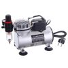 Modellező Airbrush Kompresszor Beépített Ventilátorral Fengda AS18-2S, 0,2-1,0 mm-es Fúvókák, 1/6 LE (125 W), 20-23 l/perc Levegőteljesítmény