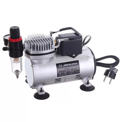Fengda AS18-2S Airbrush Kompresszor Hűtőventilátorral