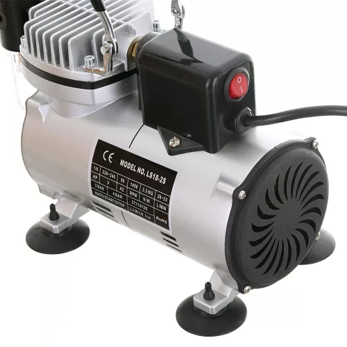 Fengda AS18-2S Airbrush Kompresszor Hűtőventilátorral