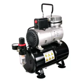  Technic AS18A Airbrush Kompresszor 3L Tartállyal és Hűtőventilátorral