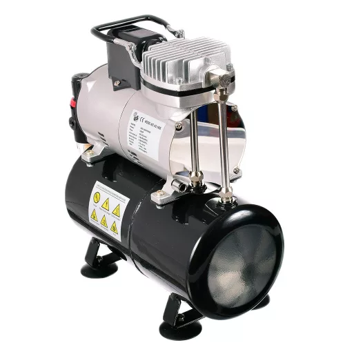 Technic AS18A Airbrush Kompresszor 3L Tartállyal és Hűtőventilátorral