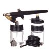 Fengda BD-138 Airbrush Készlet Modellezéshez, 0,8 mm Fúvókával, 2 Tartállyal és Tömlővel Nagy Kompresszorokhoz