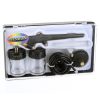 Fengda BD-138 Airbrush Készlet Modellezéshez, 0,8 mm Fúvókával, 2 Tartállyal és Tömlővel Nagy Kompresszorokhoz