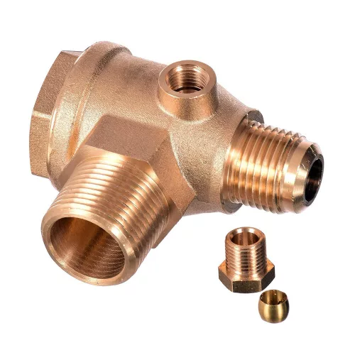 TC Technic BNV-003 Sárgaréz Kompresszor Visszacsapó Szelep 3/4" x 1/2"