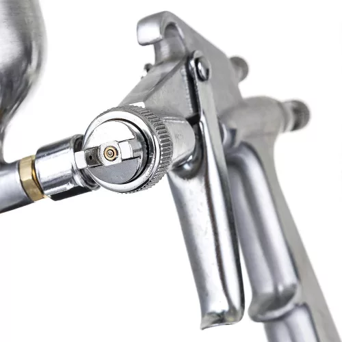 Mini Szórópisztoly 0.8 mm Fém Oldalsó Tartállyal