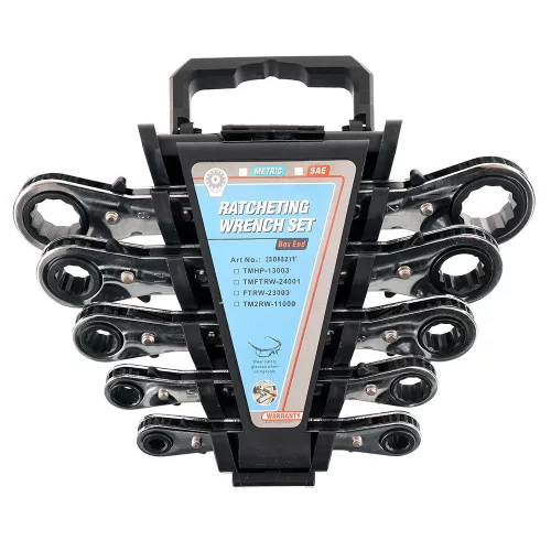 TC Technic 5 darabos racsnis gyűrűskulcs készlet, műanyag tartóban (6-21mm)