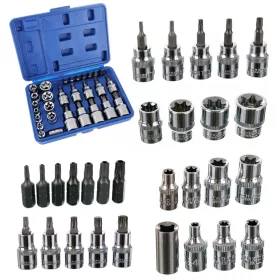 TC Technic 30 részes Torx Bit és Dugókulcs Készlet