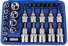 Torx Bitek és Dugókulcsok Készlete Műanyag Kofferben (30 darabos) - TC Technic JC1533