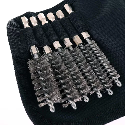 TC Technic Izzítógyertya Injektor Tisztító Kefe Készlet 20 db-os, 8-19 mm