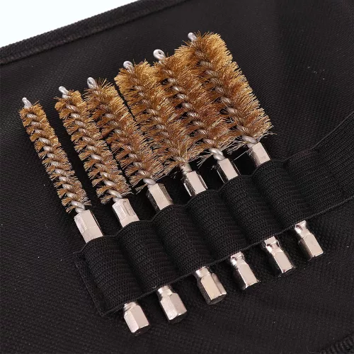 TC Technic Izzítógyertya Injektor Tisztító Kefe Készlet 20 db-os, 8-19 mm