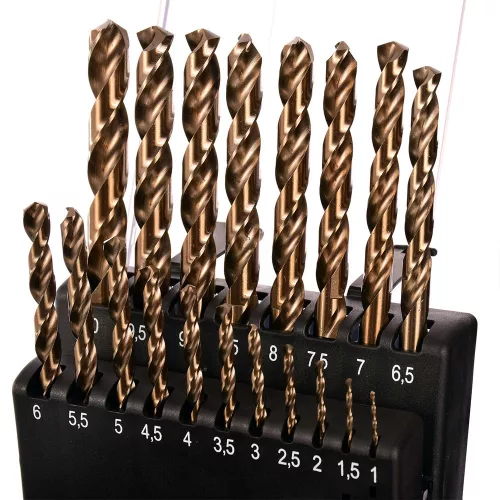 TC Technic HSS-CO Kobaltfúró Készlet Fémhez, 1-10 mm (19 db)