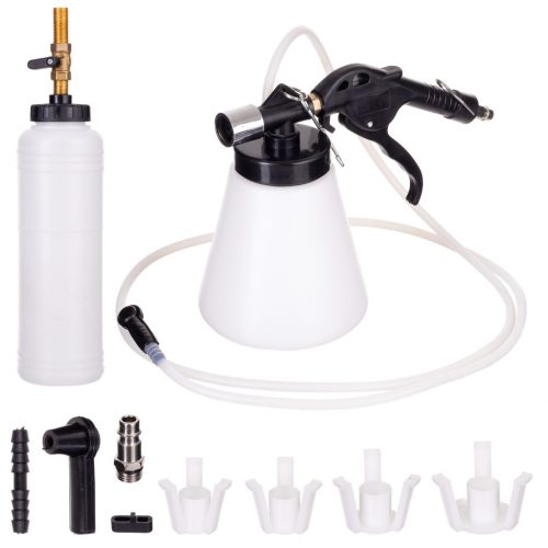 Féklégtelenítő és fékfolyadékcsere készlet vákuumos kiszívóval, 750 ml-es tartállyal - TC Technic G1036