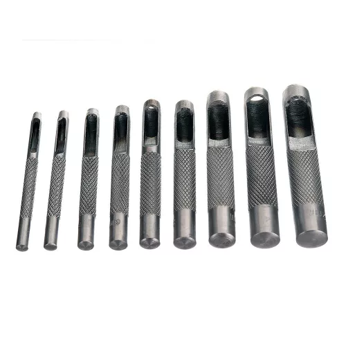 9 részes Lyukvágó Készlet Bőrhöz és Gumihoz (3-12 mm)