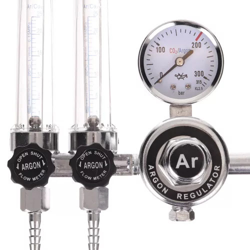 TC Technic ZR-67 Nyomáscsökkentő Két Rotaméterrel Argonhoz/CO2-höz