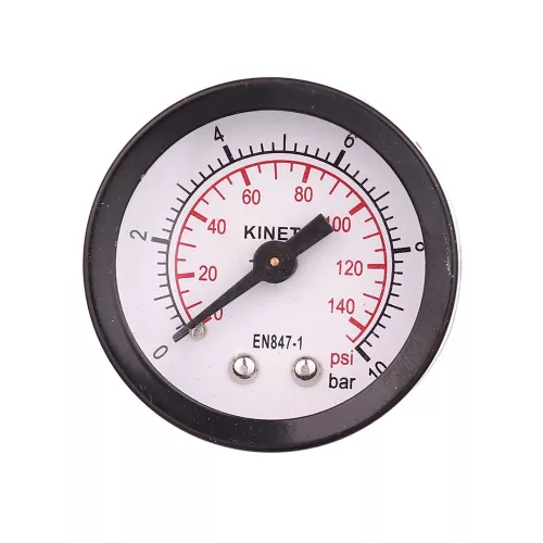 Nyomásmérő óra 0-10 bar, 40mm, 1/8" hátsó csatlakozás