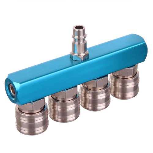 Pneumatikus Négyutas Elosztó 4 Csatlakozóval 12 bar