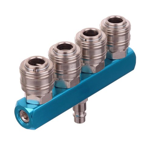 Pneumatikus Négyutas Elosztó 4 Csatlakozóval 12 bar