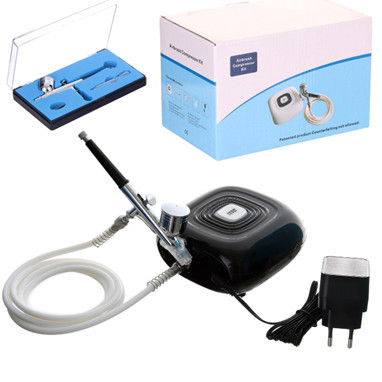Professzionális Automatikus Leállítású Airbrush Kompresszor és Modellkészlet HS08-6