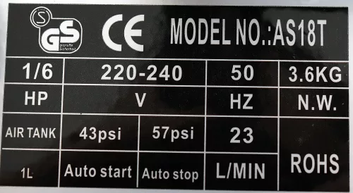 Csendes Olajmentes Airbrush Kompresszor 1L Tartállyal