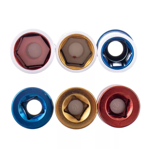 Védőbevonatos Gépi Dugókulcs Készlet Alufelnihez, 1/2" (17, 19, 21 mm)