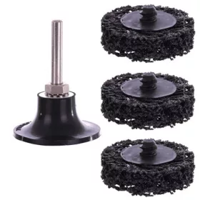   Csiszolótárcsa rozsda- és festékeltávolításhoz, 50 mm, 6 mm szár, 3 db-os készlet