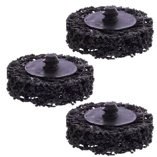 Csiszolótárcsa rozsda- és festékeltávolításhoz, 50 mm, 6 mm szár, 3 db-os készlet