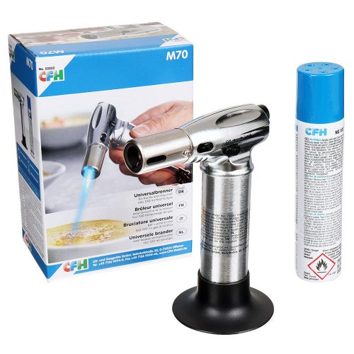 CFH M70 Karamellizáló Szakácsfáklya Piezo Gyújtással, 100 ml Gázzal