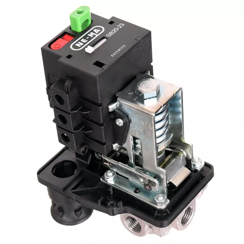 NE-MA ET24V17/23 Kompresszor Nyomáskapcsoló 400V, 12 bar, Hővédelemmel