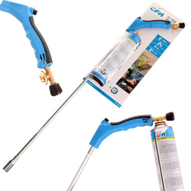 Bio-kertész CFH PZ 7000 Hosszú Piezo Égő Gyomirtáshoz, 80 cm, 1000°C, Gázkeverék 30-70% Propán-Bután, EN 417 Szabvány