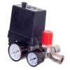 Technic PL400-2 Nyomáskapcsoló Kompresszorokhoz nyomásszabályozóval és 2 mérőórával, 400V, 1/4” csatlakozóval