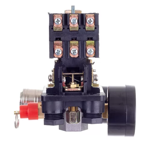 Technic PL400-2 Kompresszor Nyomáskapcsoló, 400V, Nyomásszabályzóval és 2 Mérőórával