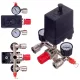 Technic PL-400 Nyomáskapcsoló, 400V, 1/2", Két Manométerrel