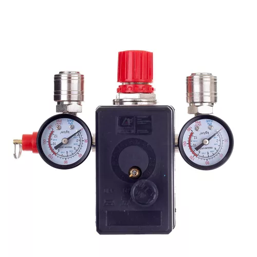 Technic PL-400 Nyomáskapcsoló, 400V, 1/2", Két Manométerrel