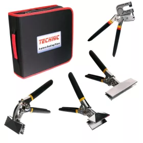  TC Technic H-1076 Bádogos Fogó Készlet, Króm-Vanádium, 4 részes