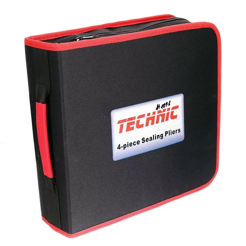 TC Technic H-1076 Bádogos Fogó Készlet, Króm-Vanádium, 4 részes
