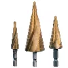 TC Technic Lépcsős Kúpos Fúrószár Készlet, 3 db, 4-32 mm, Titán Bevonattal