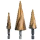 TC Technic Lépcsős Kúpos Fúrószár Készlet, 3 db, 4-32 mm, Titán Bevonattal