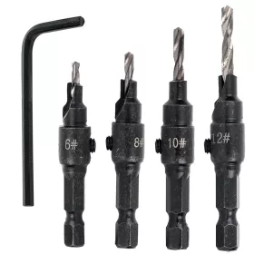   TC Technic süllyesztős fafúró készlet, 4 darabos (6-12 mm)