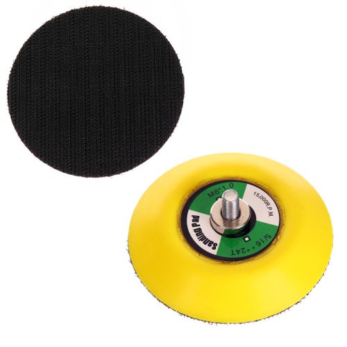 Tépőzáras tárcsa 75 mm átmérőjű, 6 mm-es szárral, pneumatikus csiszolókhoz – TC Technic SP-09-3
