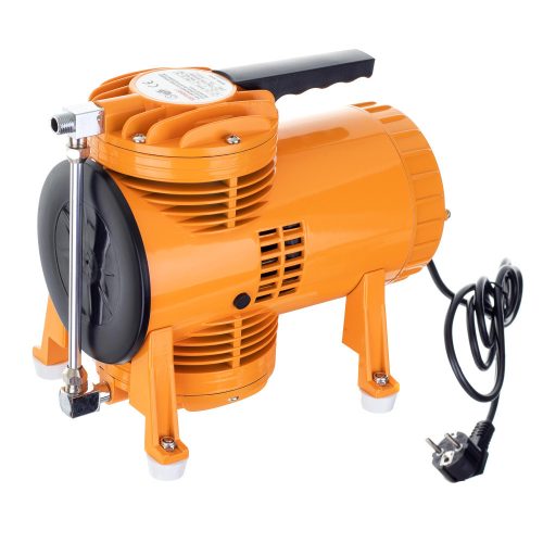 Két Membrános Mini Kompresszor, 128 l/perc, Fengda AS-08, 0,2-1,2 mm fúvóka kompatibilitás, 1/4 LE (250 W), 3,2 bar