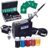 Prémium Modellező Készlet Bőröndben HS08ac-ka - Komplett Airbrush Festőkészlet Kompresszoros és Precision Airbrush 0,3mm Fúvókával