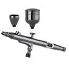 Prémium Modellező Airbrush Festőpisztoly, 0.3 mm-es Fúvóka, Két Tartály (7ml és 3ml), Kettős Működés, Technic X301