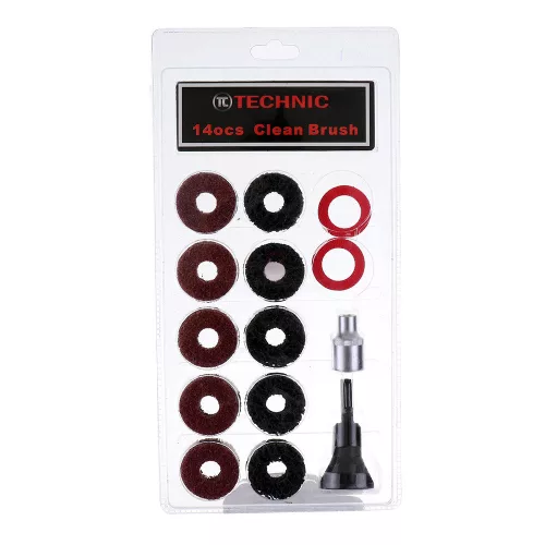 Technic F1334 Kerékagytisztító Kefekészlet, 14 részes