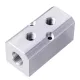 Alumínium Levegő Elosztó Blokk Pneumatikához 2x 1/2" és 2x 1/4"