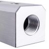 Alumínium levegő elosztó blokk pneumatikához 2x1/2" és 2x 1/4" - Technic AC0042